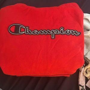 MENS CHAMPION HOODIE BARELY WORN LOGO HOODIE SIZE L